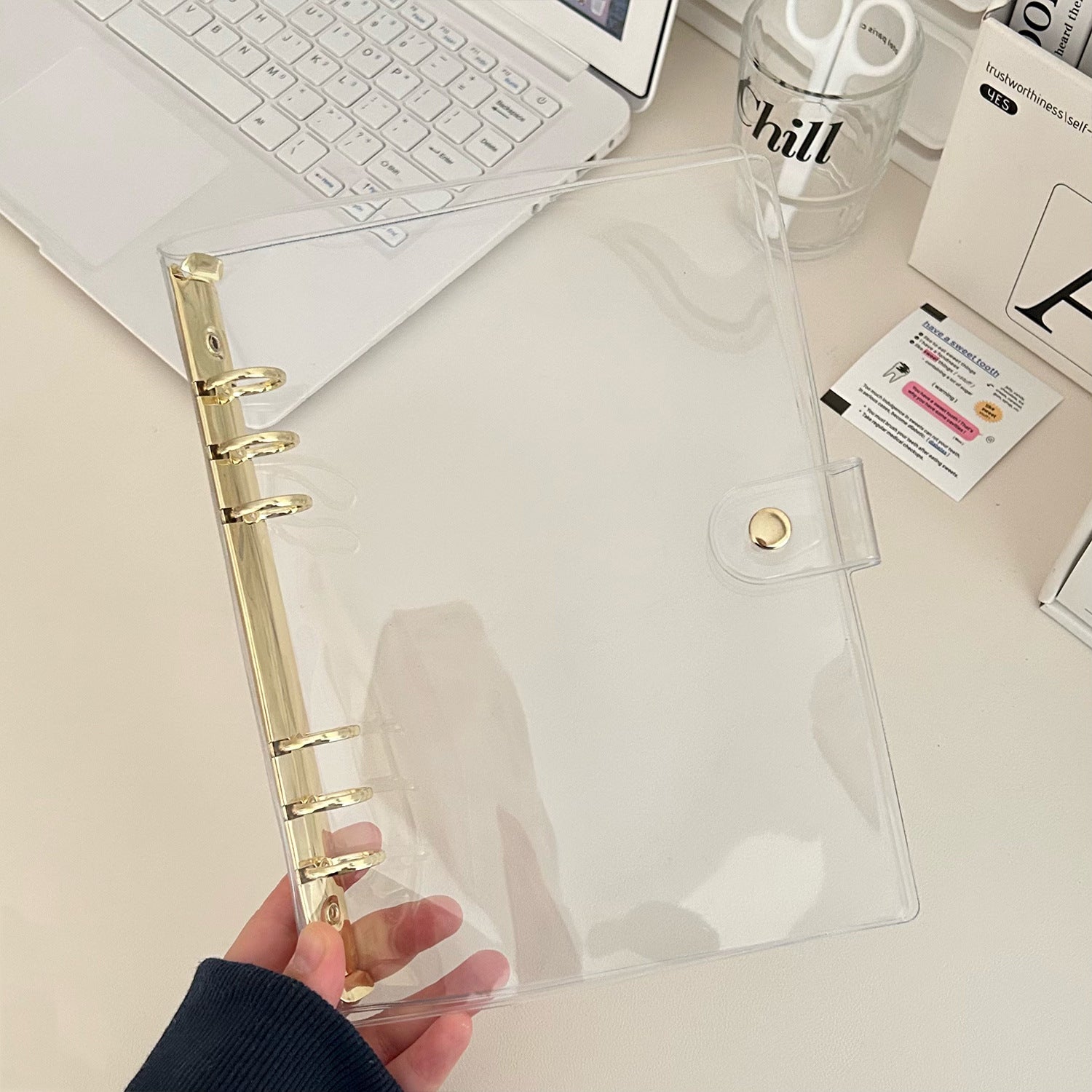 A5 clear binder, Clear PVC Refillable *not contain insert pages