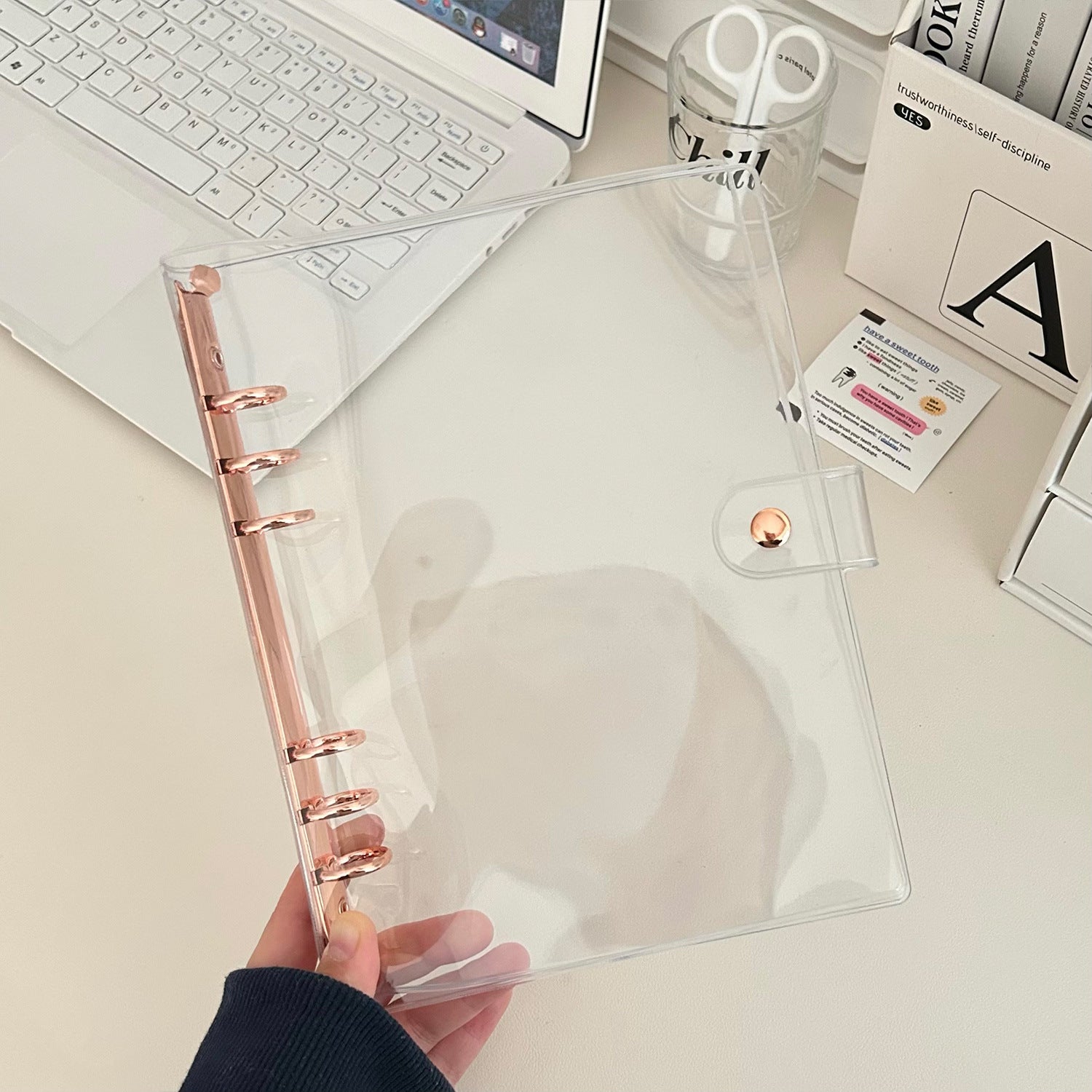 A5 clear binder, Clear PVC Refillable *not contain insert pages