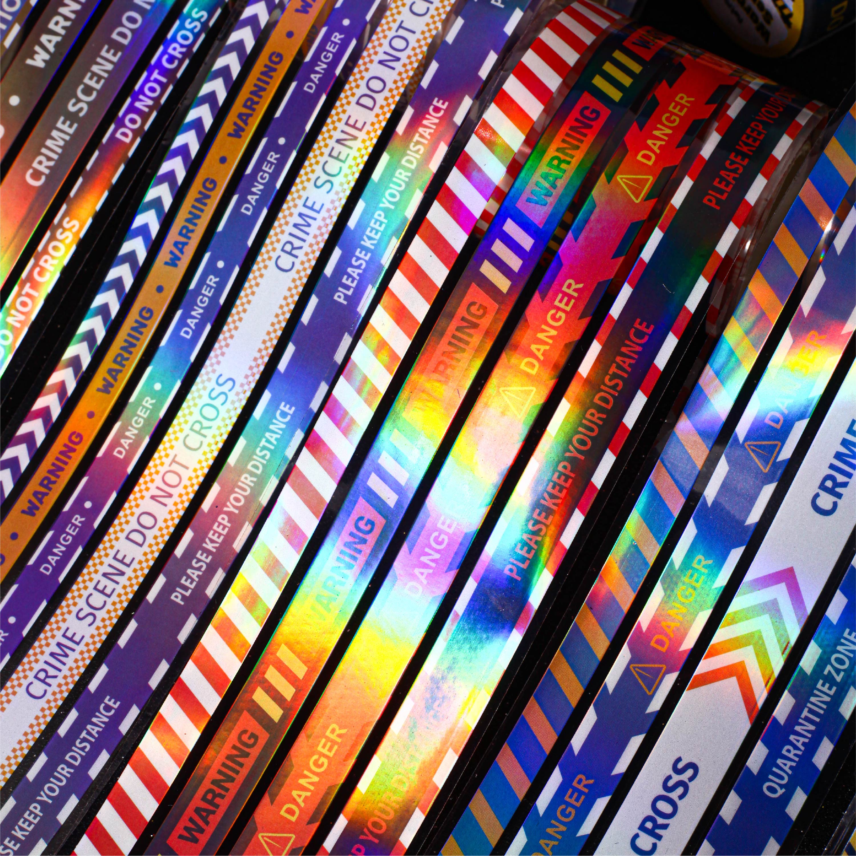 Vintage Warning Tape PET Tape (5cm x 2m)