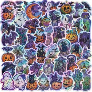 Halloween Holographic stickers piled