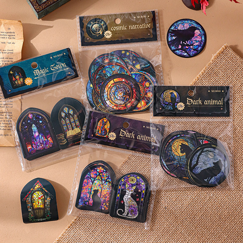 0401 Mystic Mark Series paper Sticker -50Pcs each pack