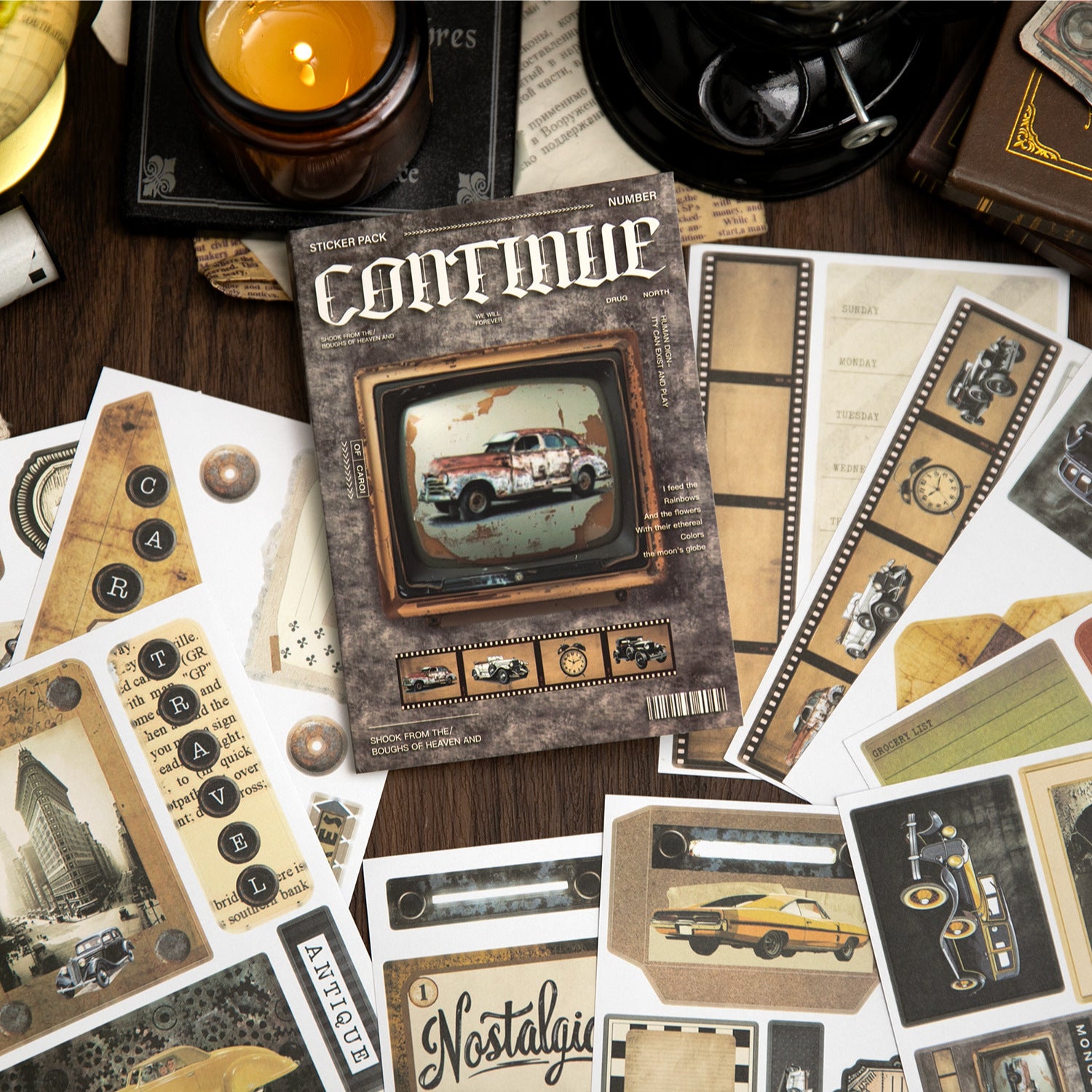 0524 Vintage Film sticker pack -10Pcs each pack