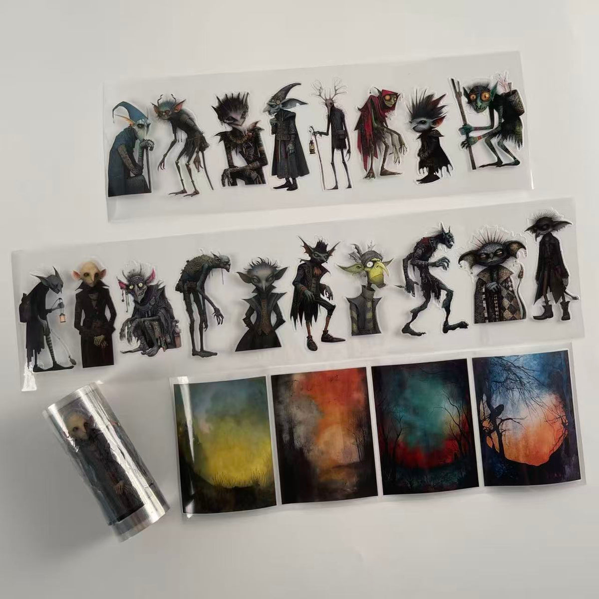 Nocturnal Creatures Pre cut PET Tape (10cm Width)