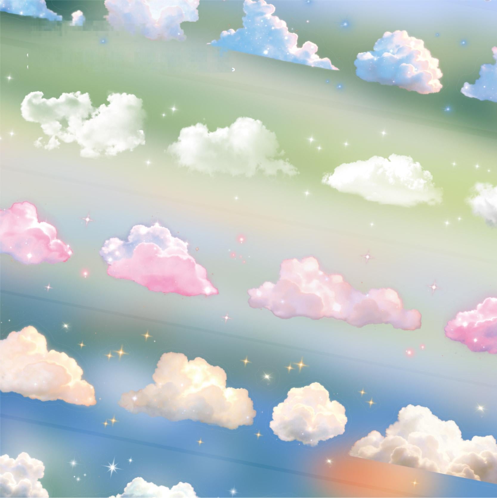 0625 Cloud PET tape *pre-cut -5cm*2M