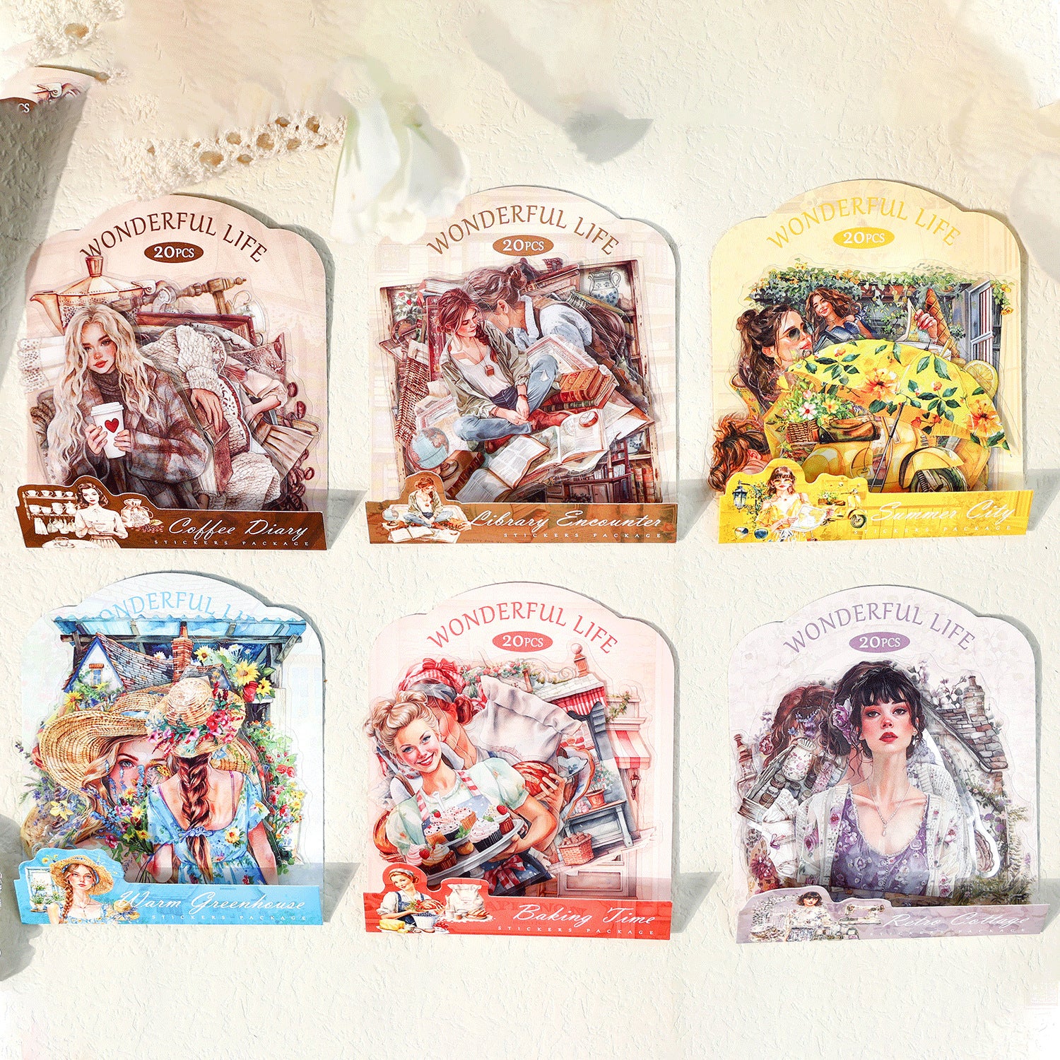 0313 Wonderful life Series Sticker -20Pcs each pack