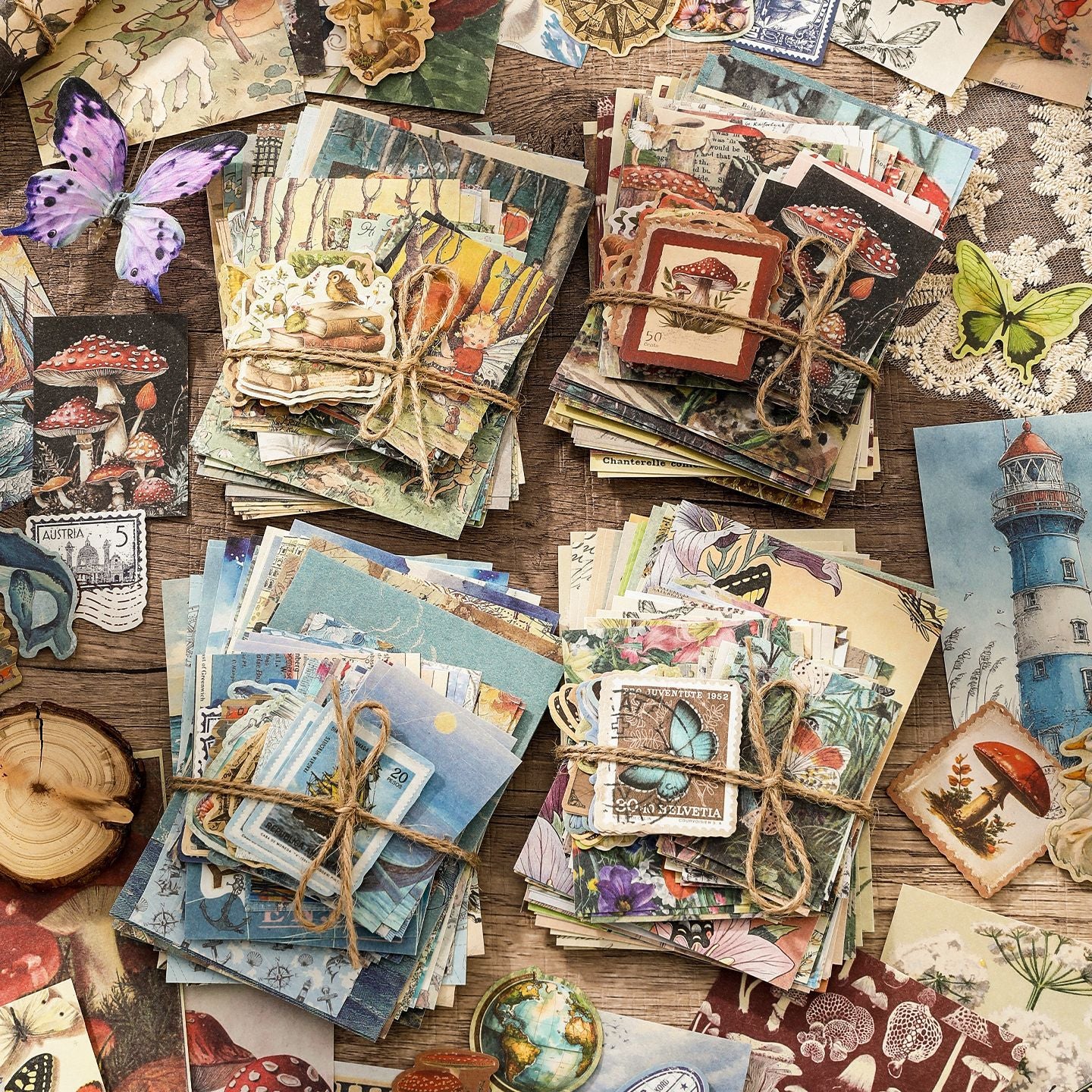 Memory of Old Days Paper -100Pcs each pack