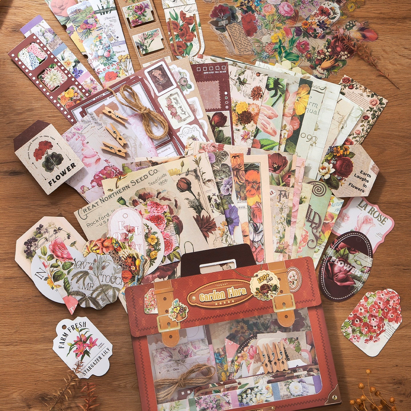 Vintage Portable Diary Mixed pack -120Pcs each pack