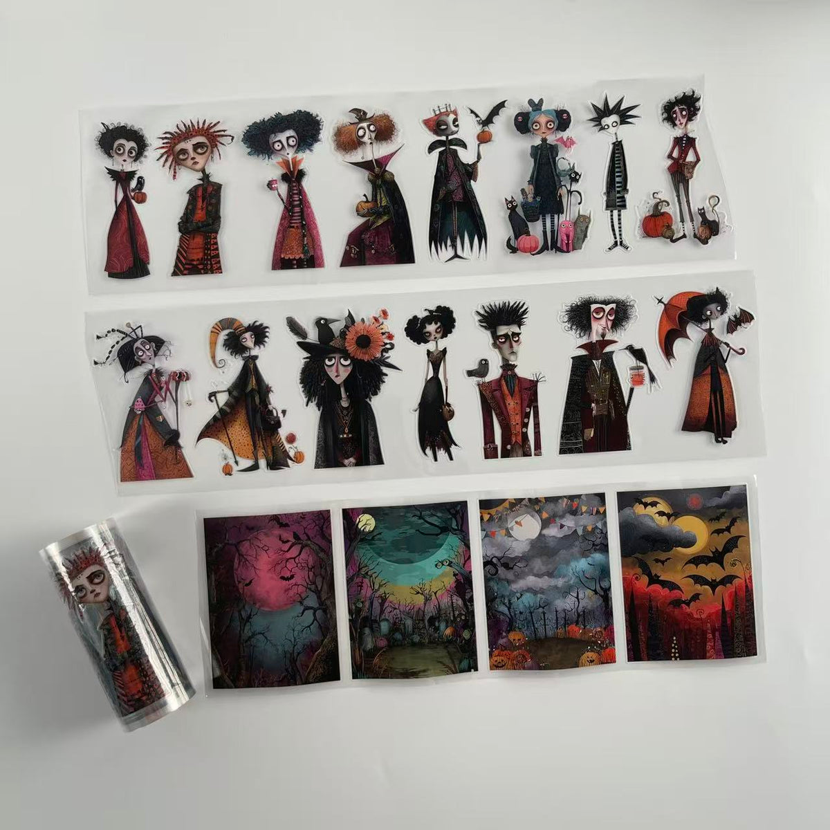 Whimsical Halloween Pre cut PET Tape (10cm Width)