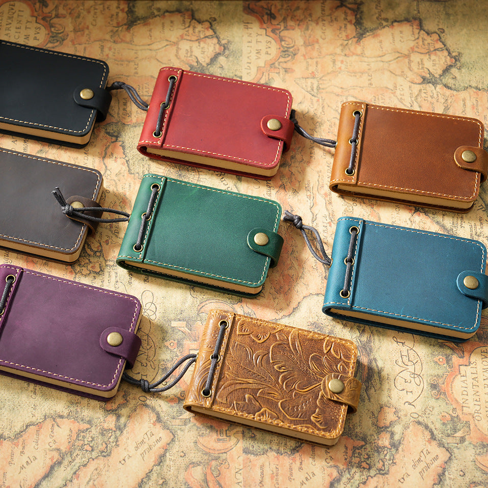 0101 Handmade leather small journal