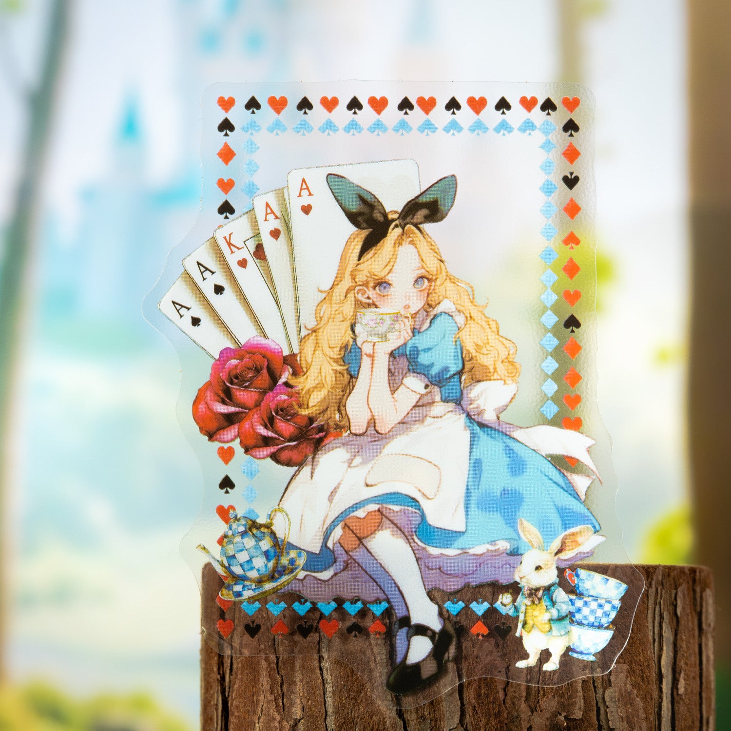 0726 Fairy tale girl PET Sticker -10Pcs each pack