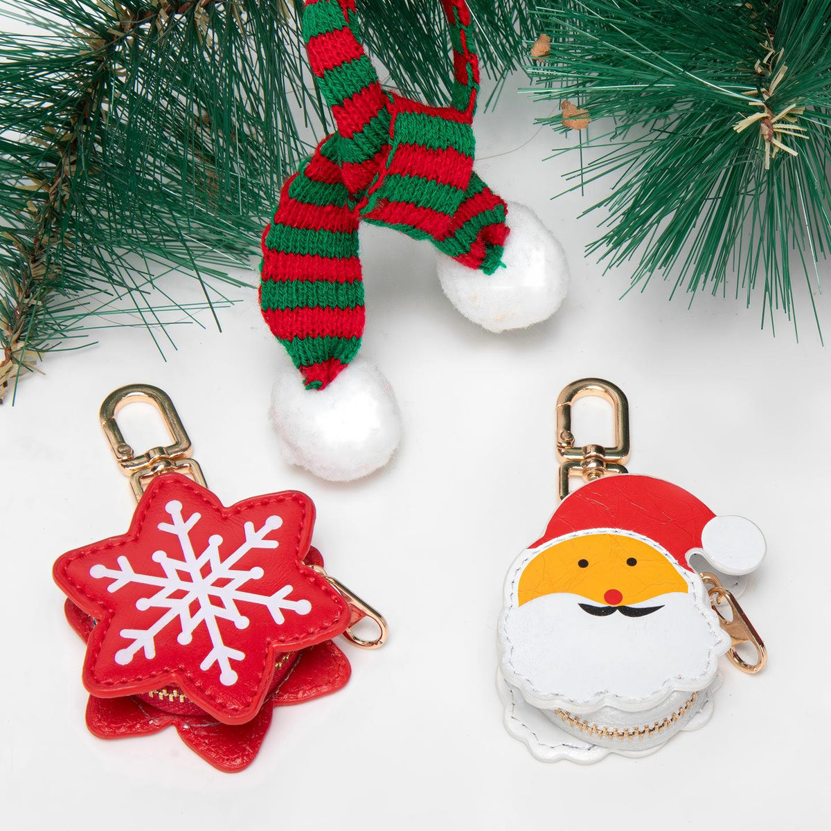 Christmas Mini Bag Keychain Charms