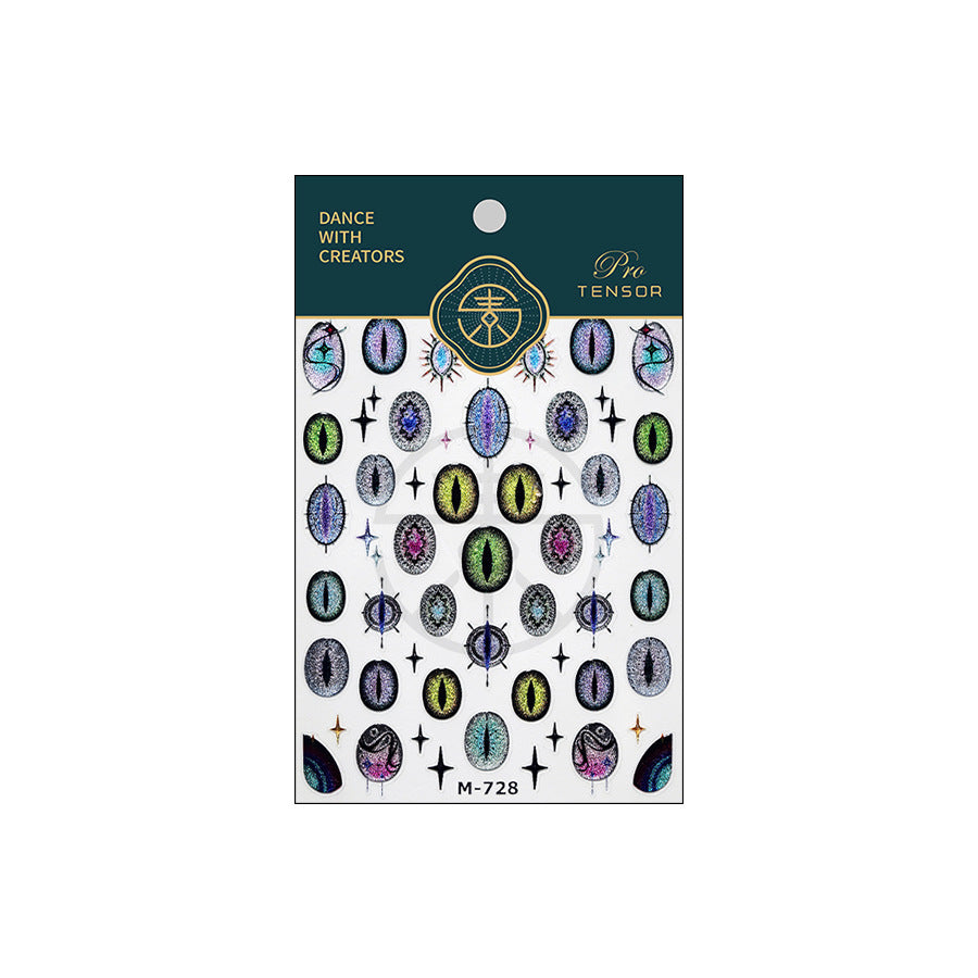 M23- Peephole Embossed Mini sticker 1 Pcs