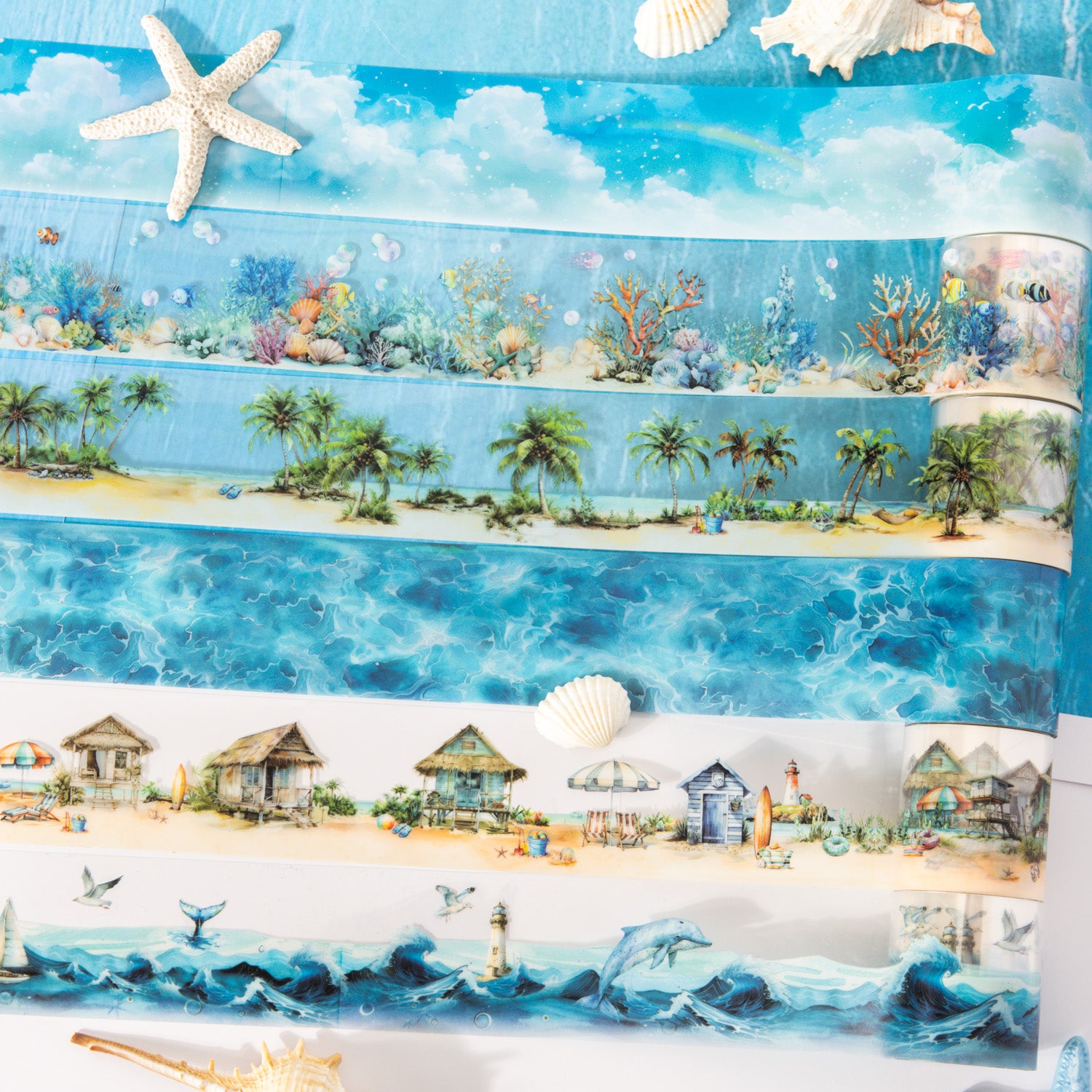 0615 Diary around the sea PET tape -4CM*2M