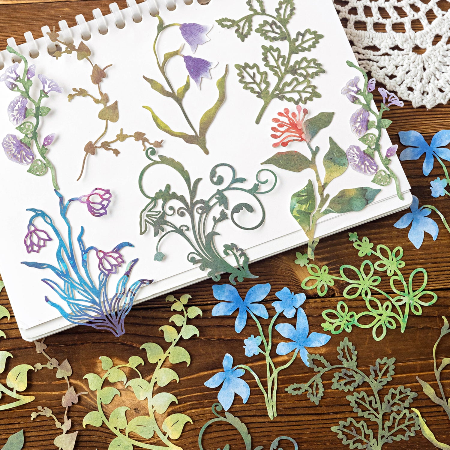 0626 Vintage plant die cut paper -10Pcs each pack