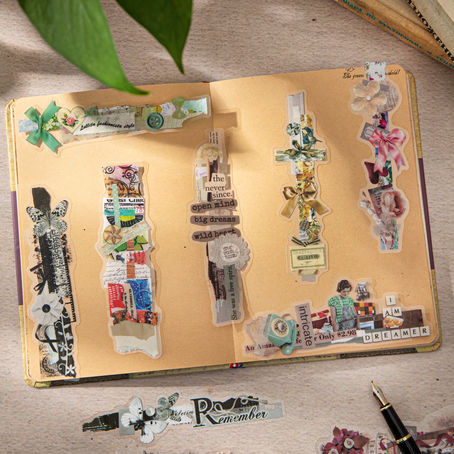 0731 Art collage PET Sticker -20Pcs each pack