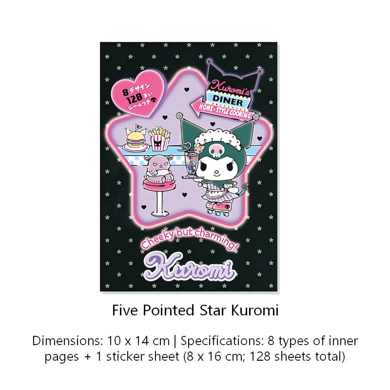 Five Pointed Star Kuromi Sticky Note Pad -128Pcs each pack