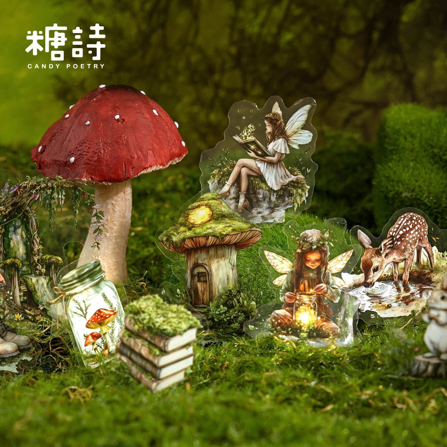 0411 Forest Fantasy Series PET Sticker -40Pcs each pack