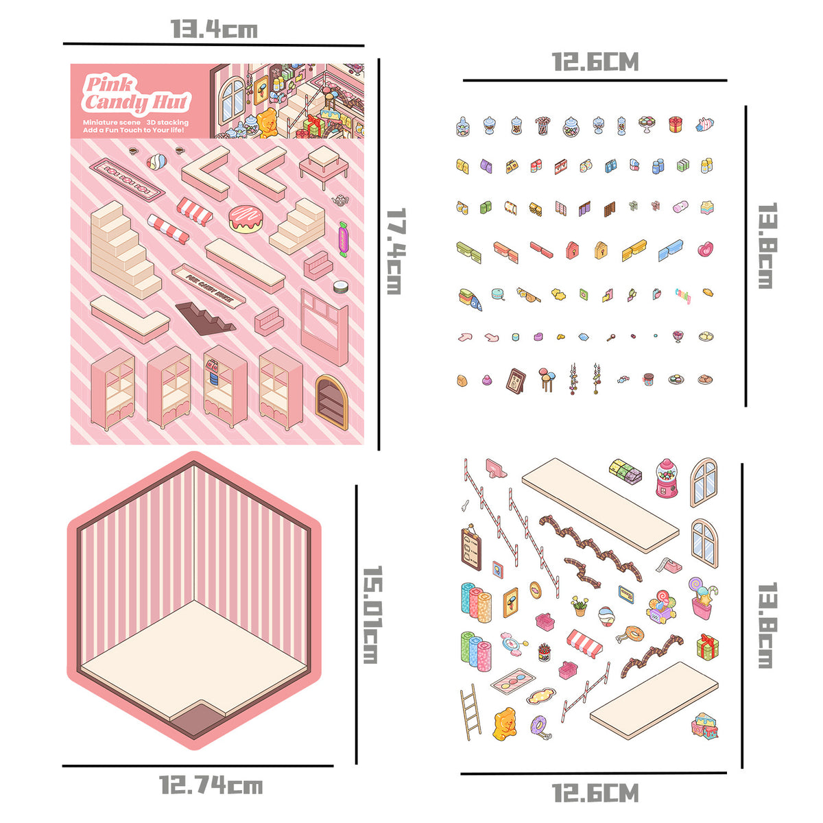 Set contents with sizes