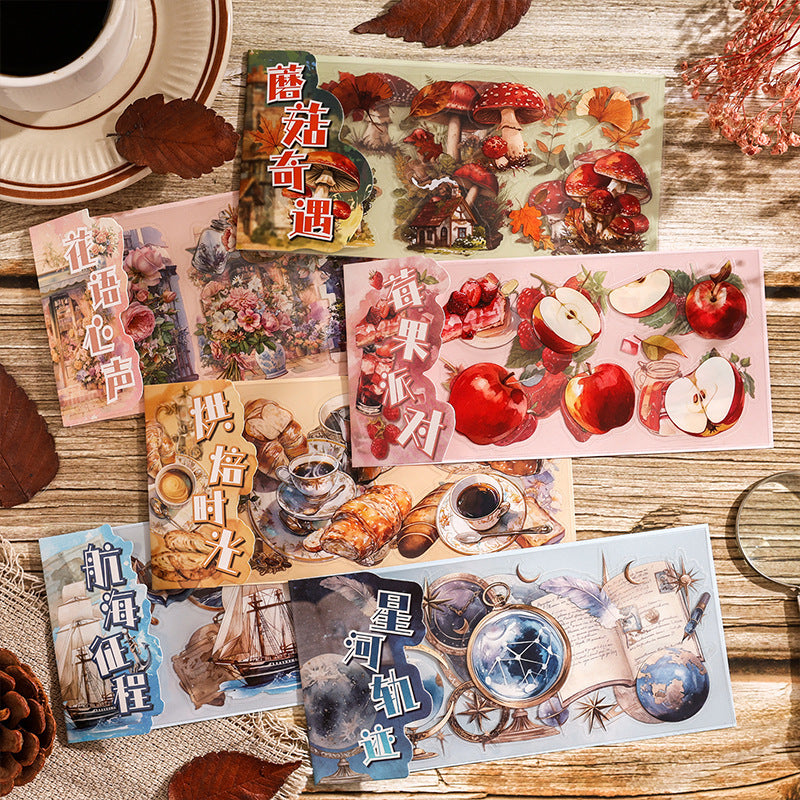 0425 Time Notes Forest Witch Series Sticker-3Pcs each pack