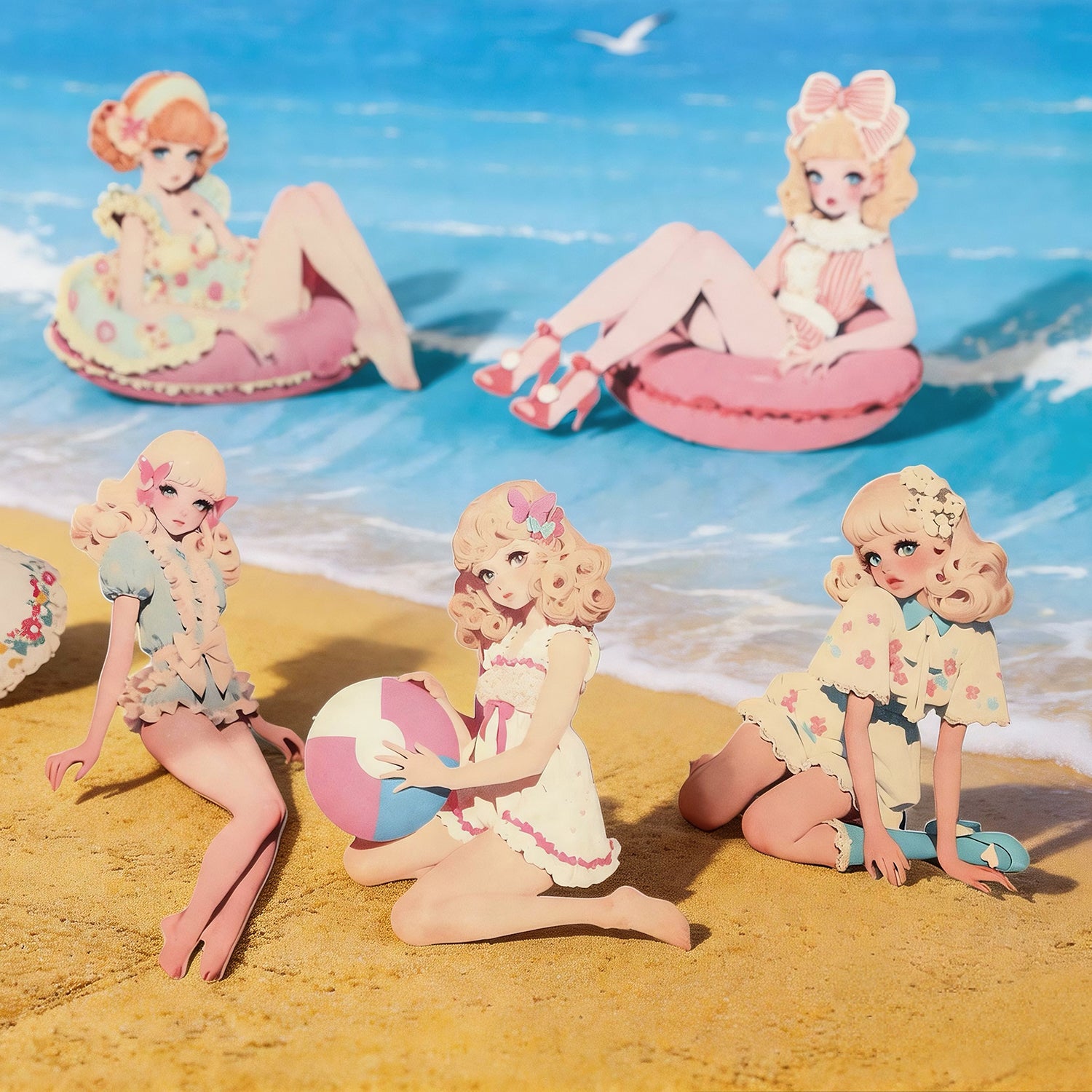 260520 Chestnut's Outfits Solid Sticker -15Pcs each pack