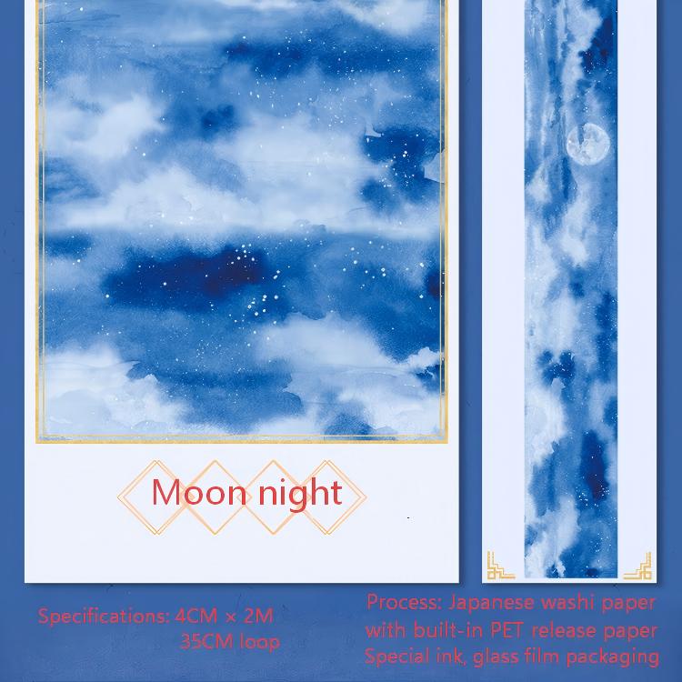Moon Night Washi Tape -4cm*2m