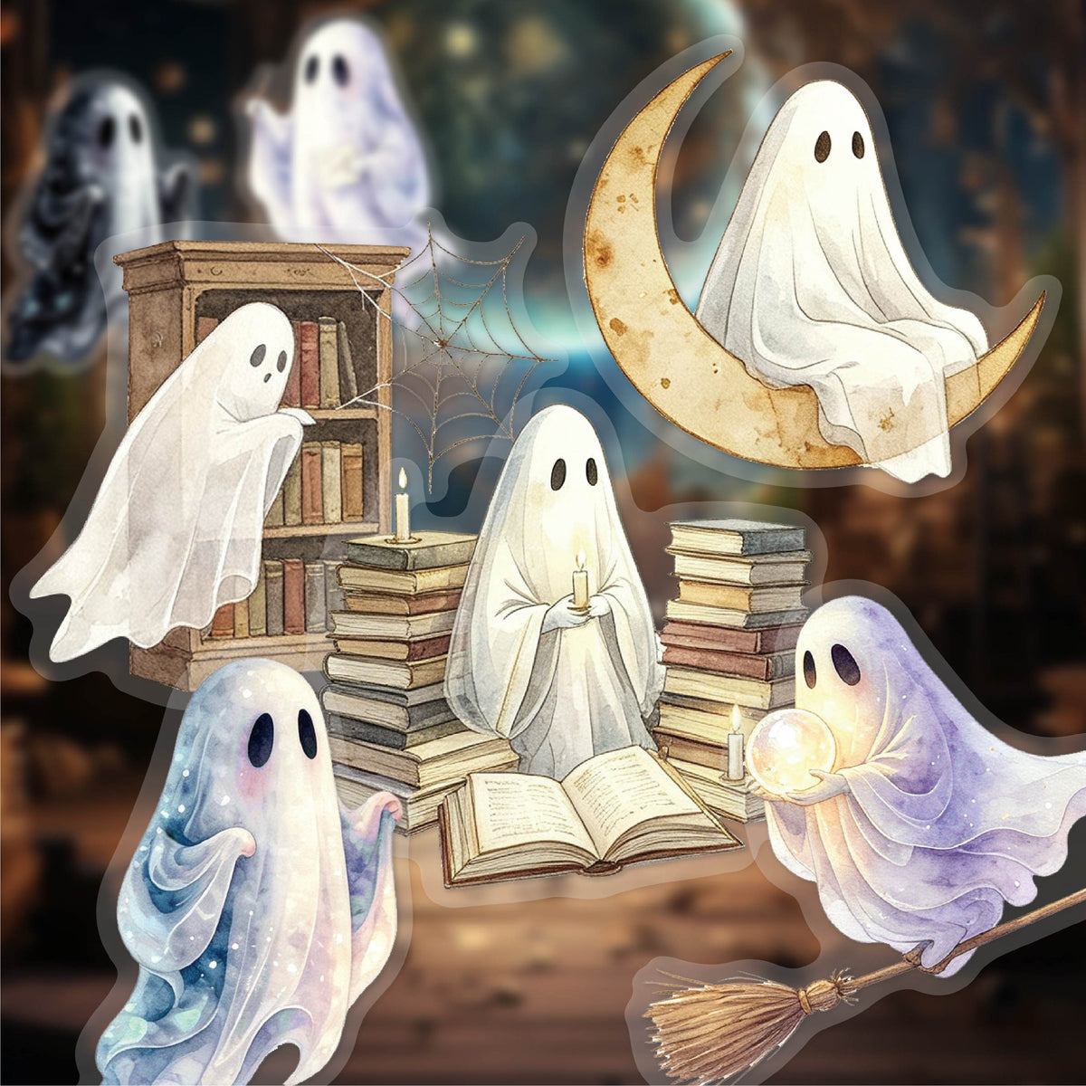 Dreamy Wraith PET Stickers -16Pcs each pack
