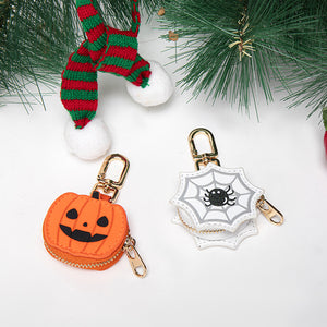 Pumpkin and spider web charms