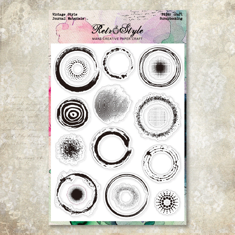 Circular pattern Clear Stamp 15cm*20cm