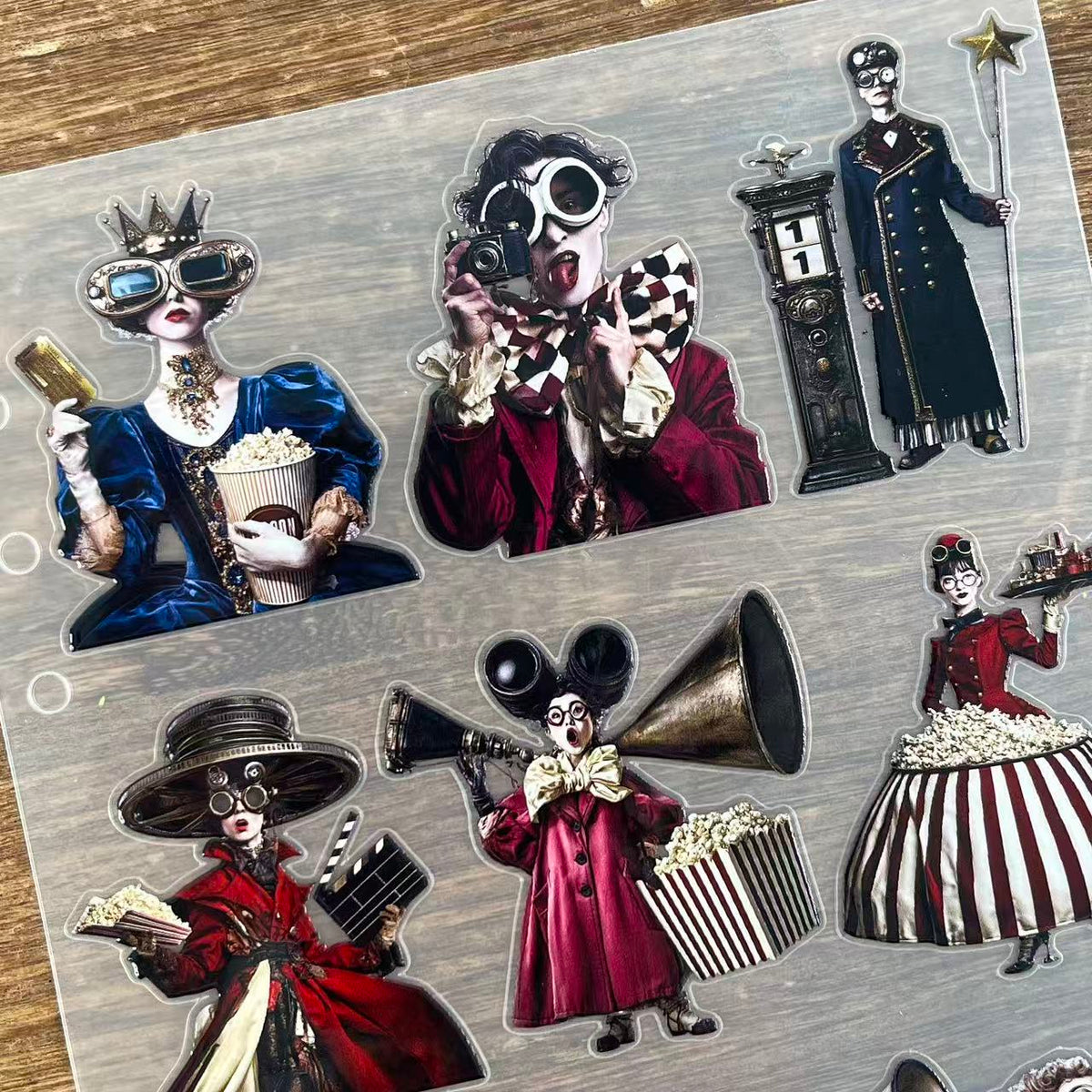 3D Surreal Film Men & Women PET Sticker 1 Pcs