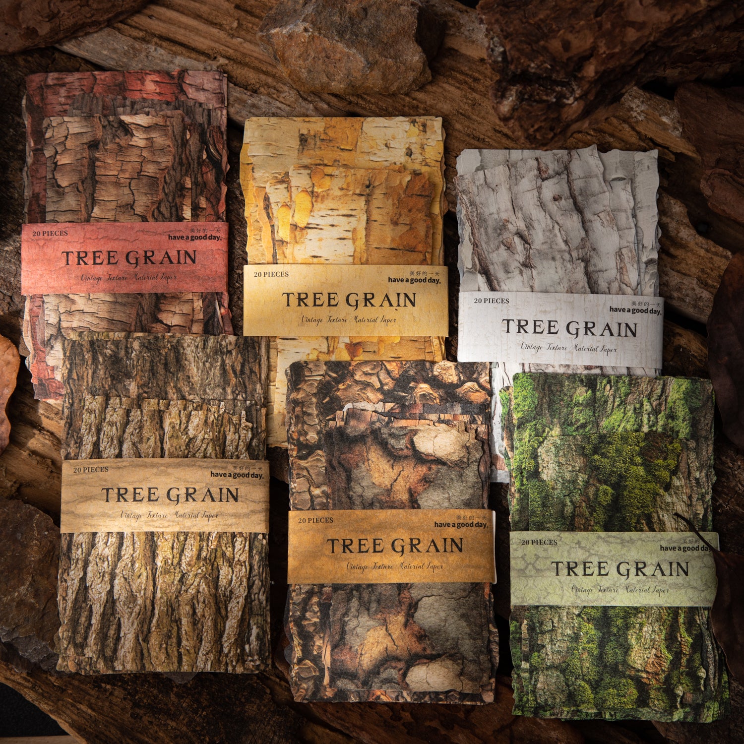 Tree grain Paper -20Pcs each pack