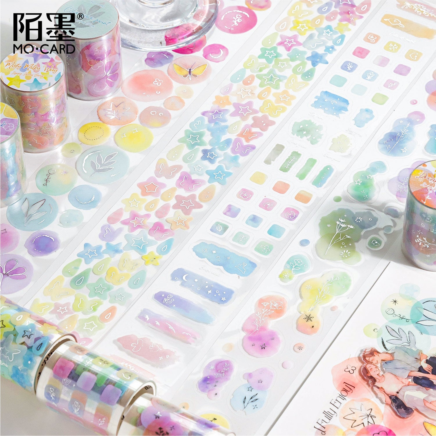 0510 Dying Dreamy series PET tape *pre-cut -5CM*2M