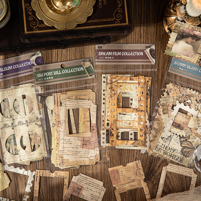 0324 Once Upon a Time in Windsor Series cardstock Sticker -10Pcs each pack