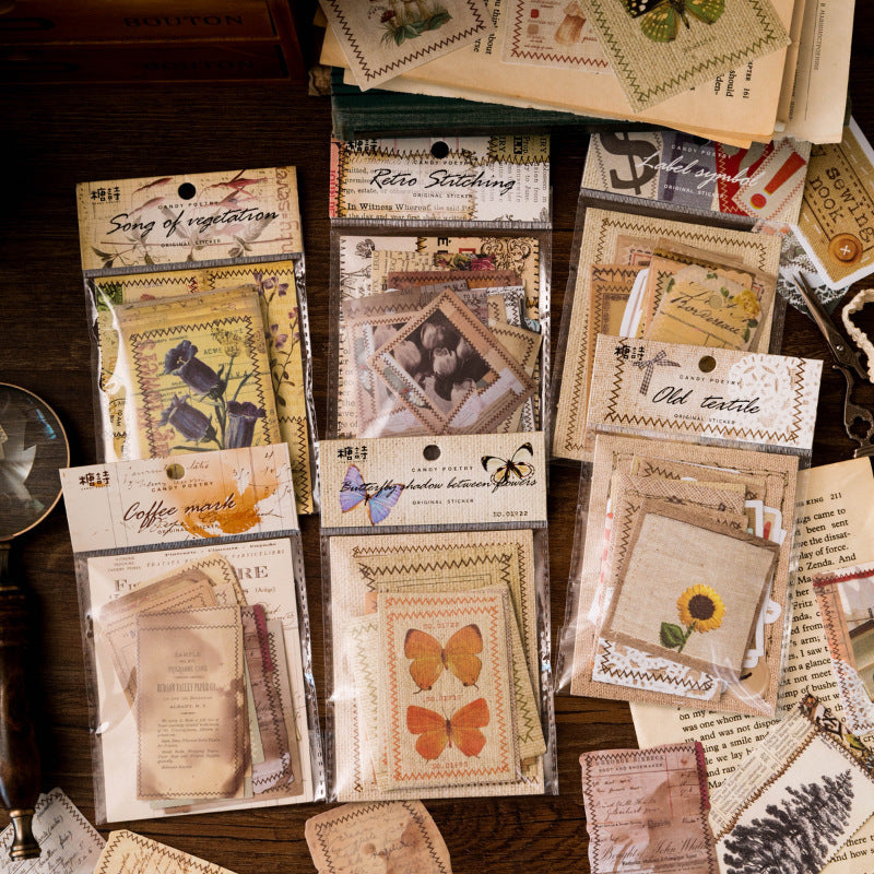 Time Sewing Machine Washi Stickers -30Pcs each pack