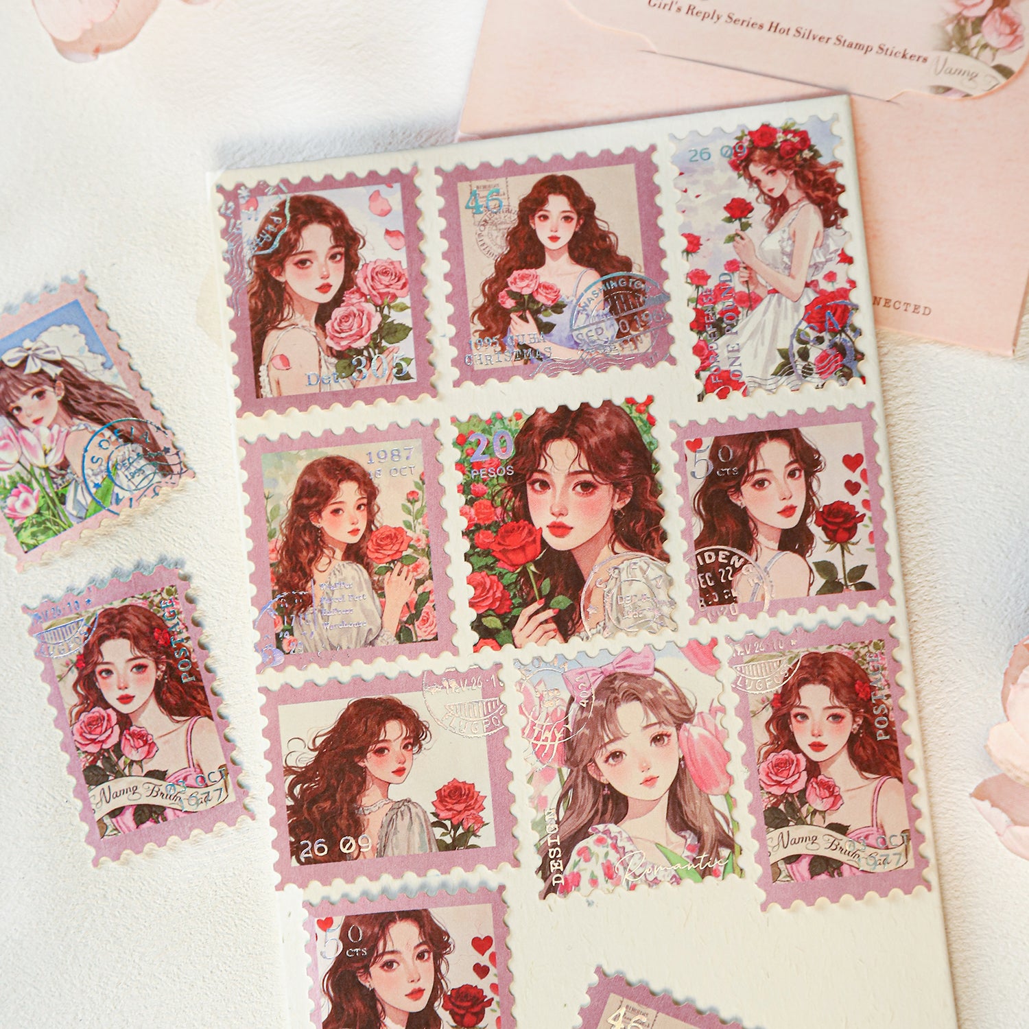 0425 Reply From a Young Girl Series Sticker-20Pcs each pack