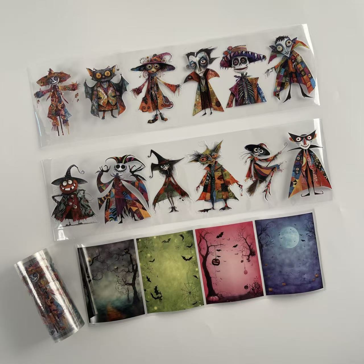 Colorful Halloween Pre cut PET Tape (10cm Width)