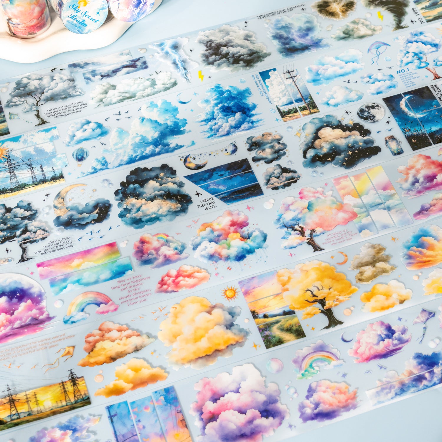 0803 Sky and clouds PET tape -6CM*2M