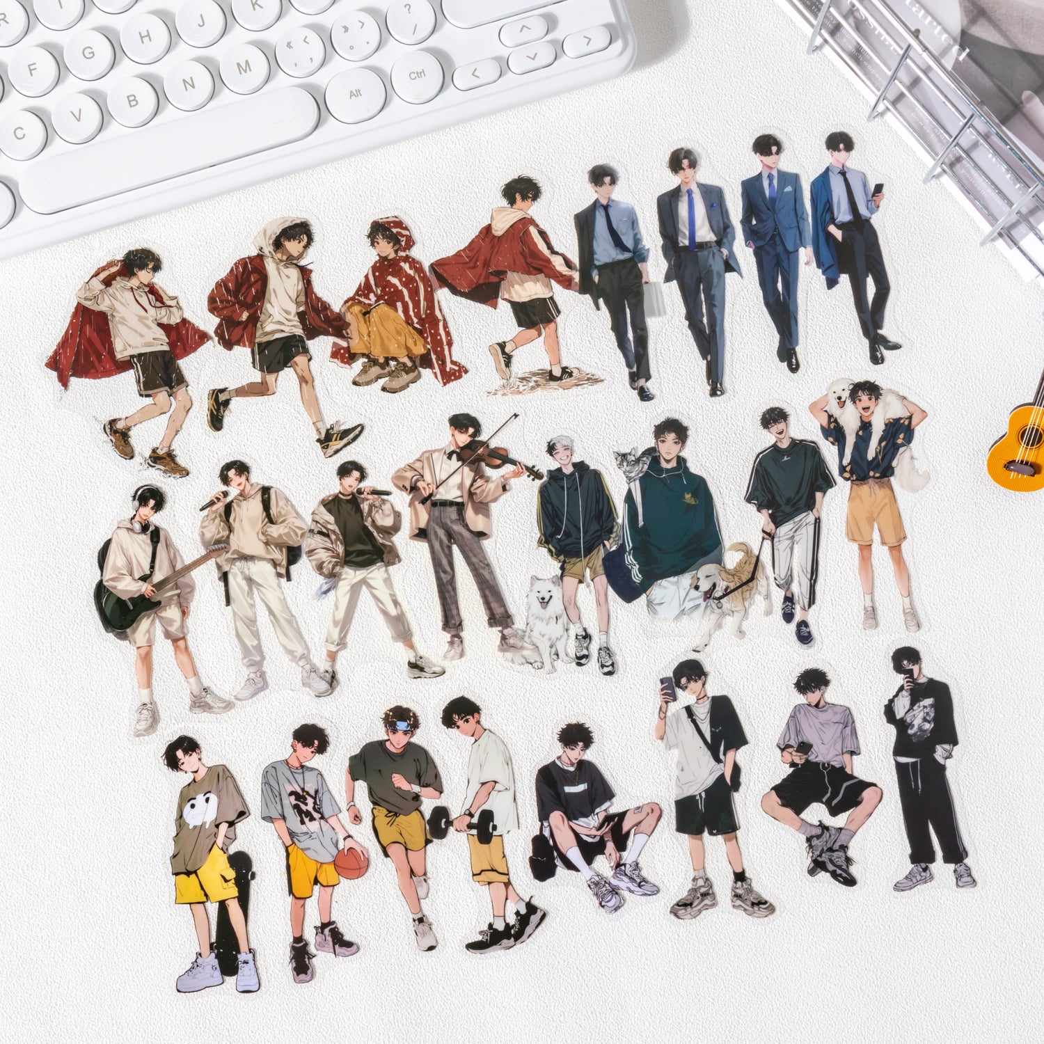 0705 Boys PET sticker -20Pcs each pack