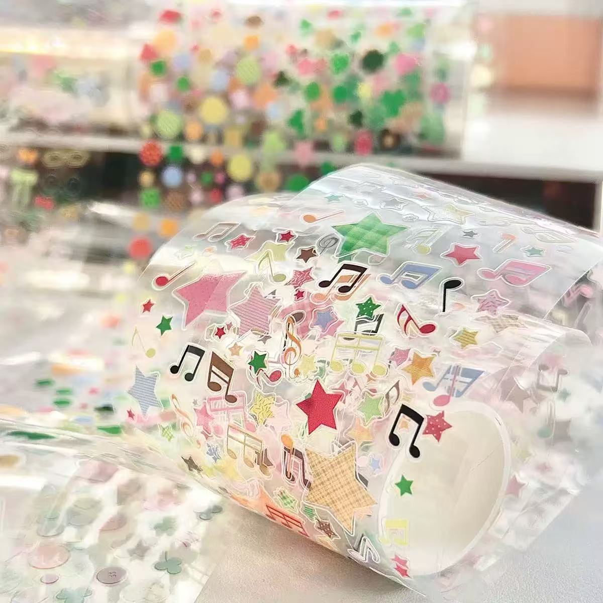 0527 Note music PET tape *pre-cut -6CM*2.1M
