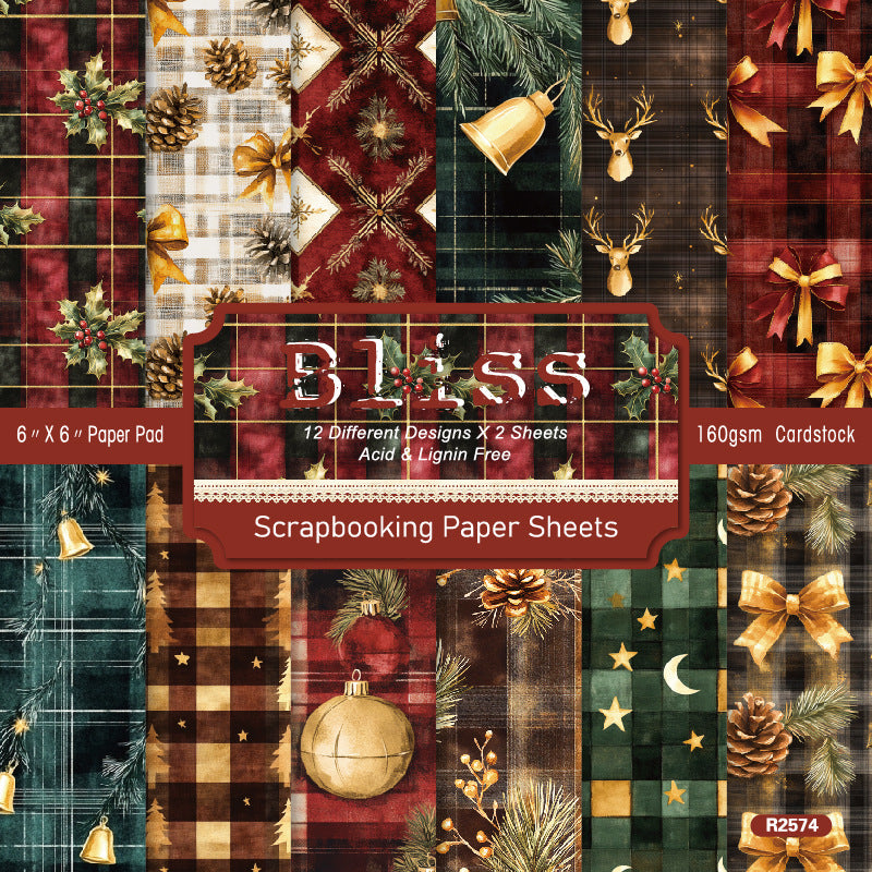 0904 Bliss background paper R2574 -24Pcs each pack