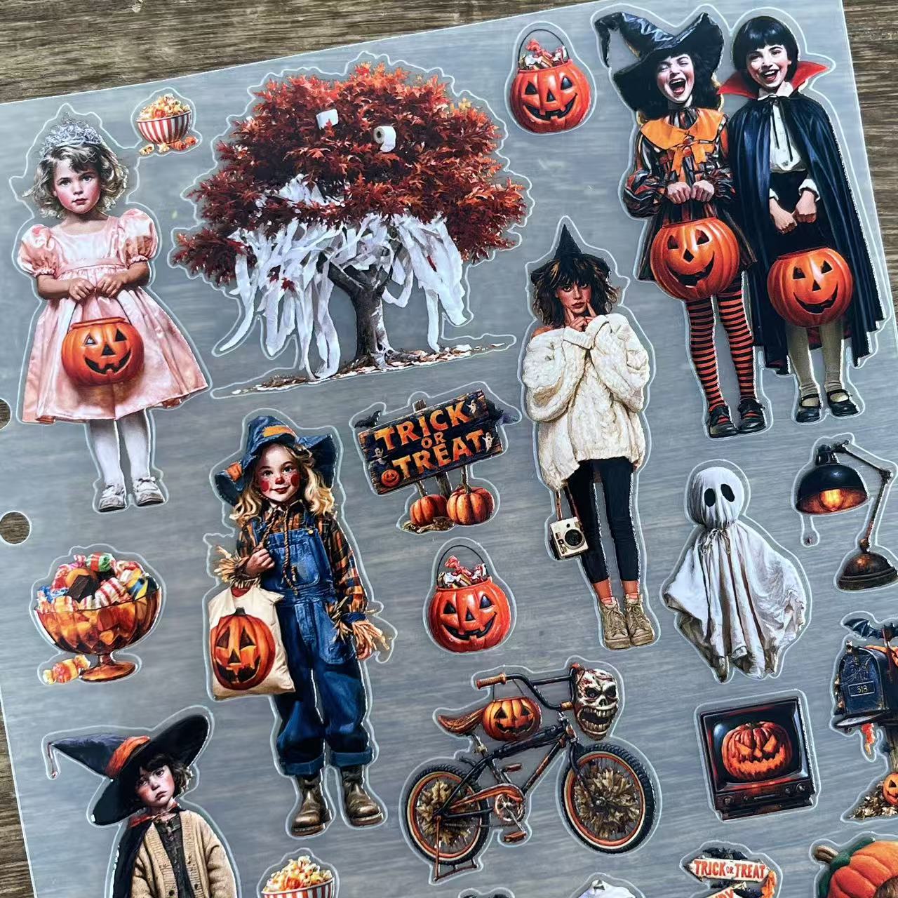 3D Halloween (B) PET Sticker 1 Pcs
