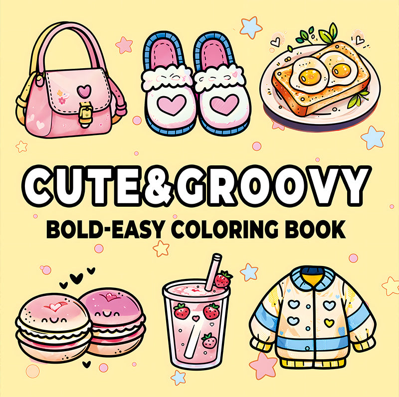 0521 Cute & groovy coloring book