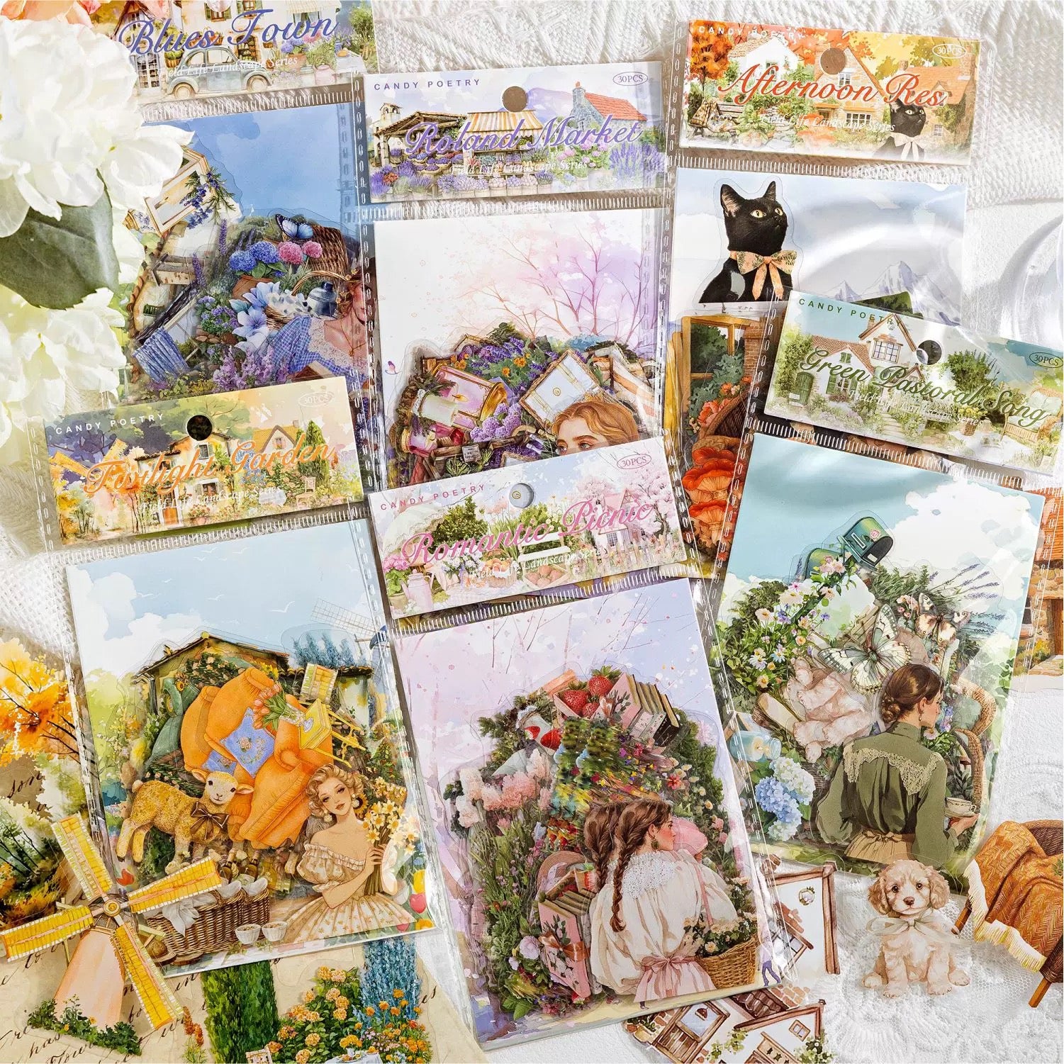 0313 Field Life Landscape Series Sticker -30Pcs each pack