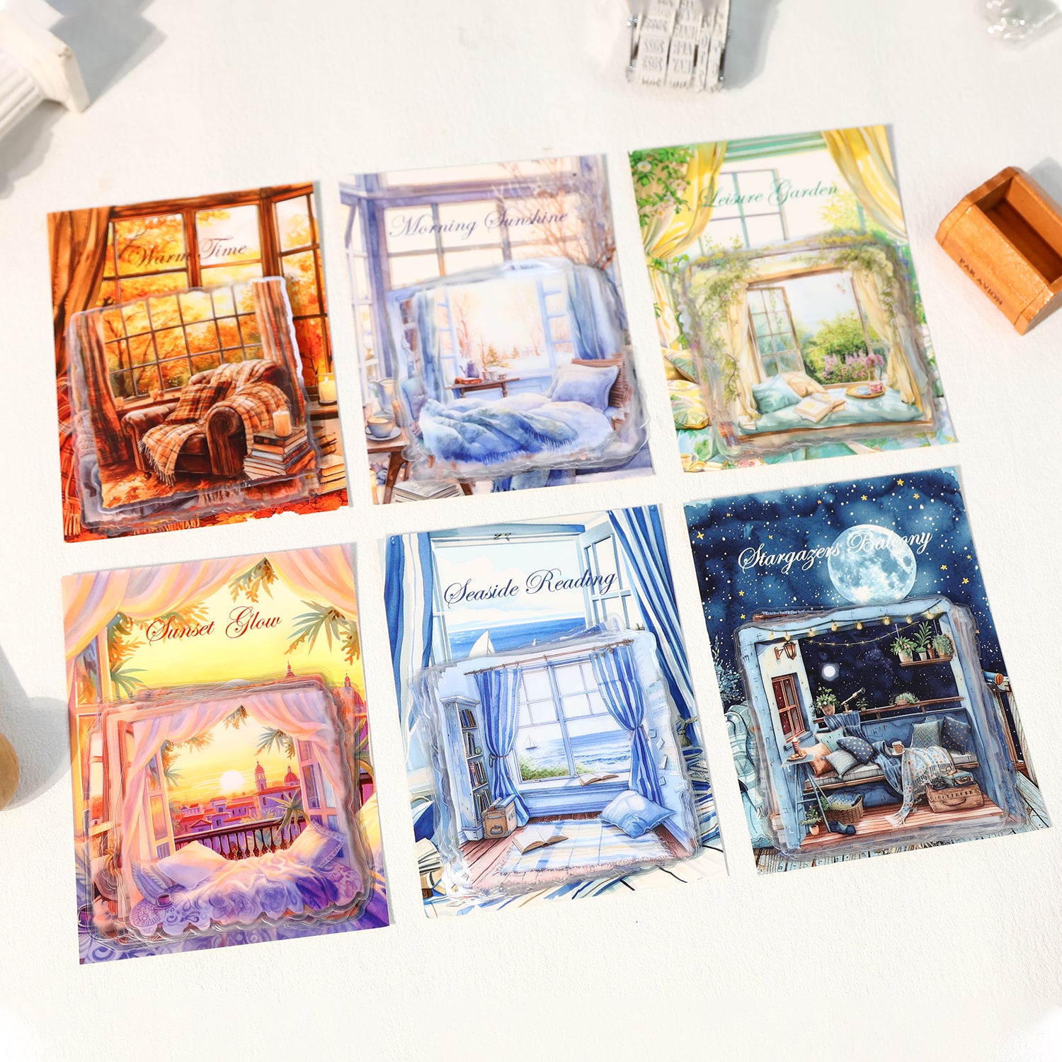 0315 Window landscape Series Sticker -20Pcs each pack