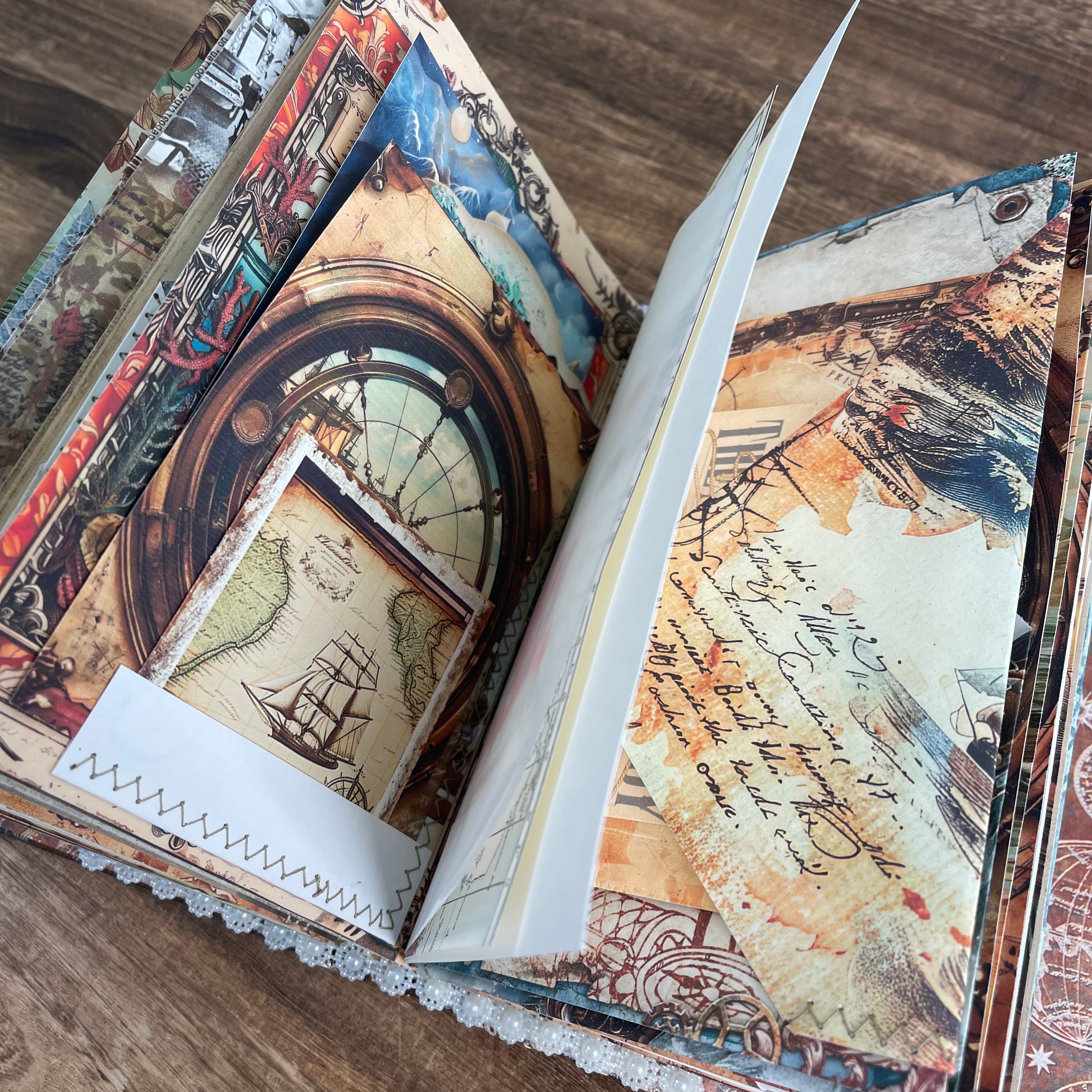 Sailing style handmade journal