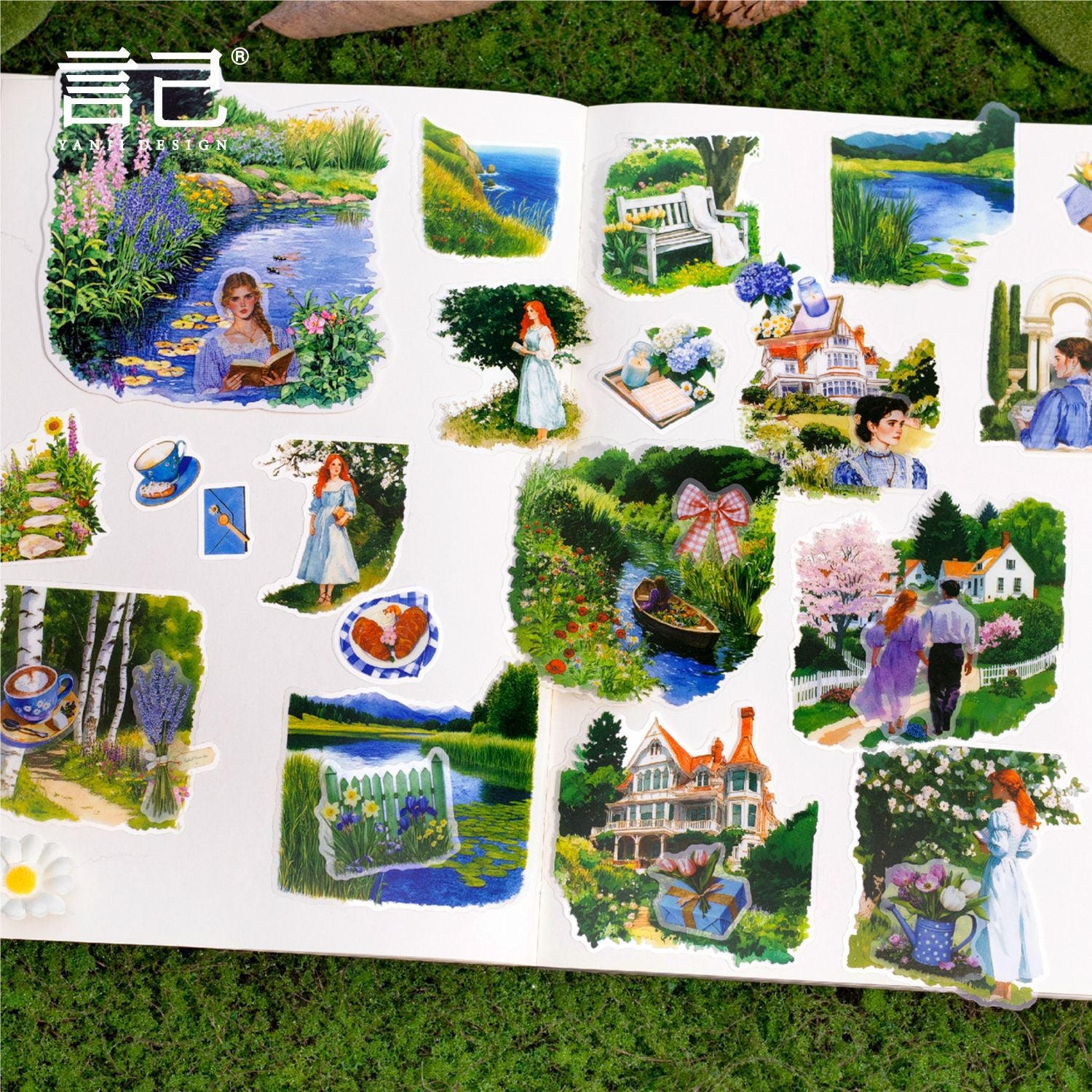 0411 Always Romantic Series PET Sticker -30Pcs each pack