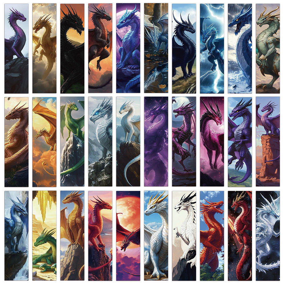 0722 Dragon Bookmarks 30 pcs