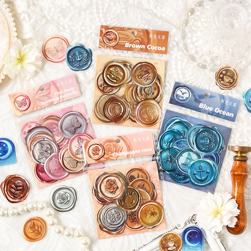 0416 Time fire paint series Sticker -25Pcs each pack