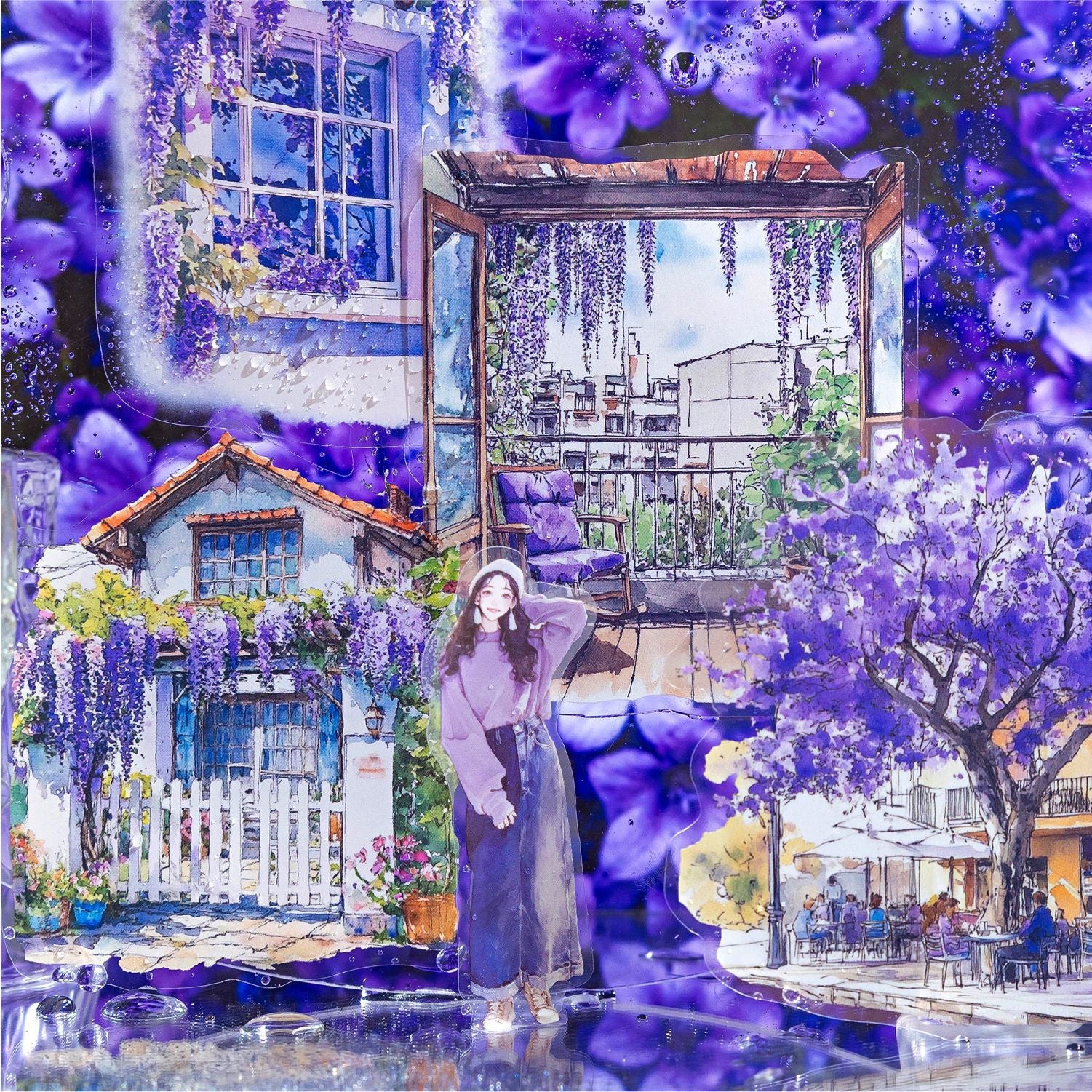 0607 City color sticker -15Pcs each pack