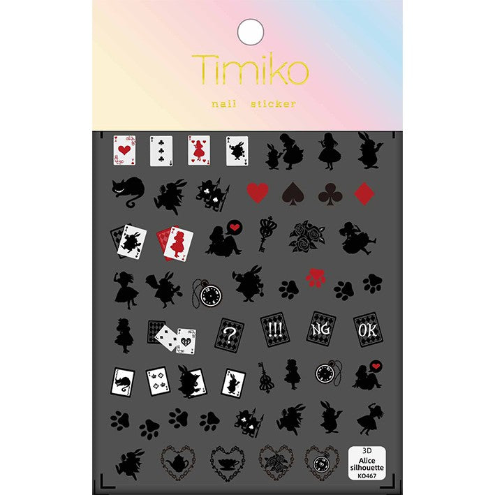 M71- Alice in wonderland Flat Mini sticker 1 Pcs