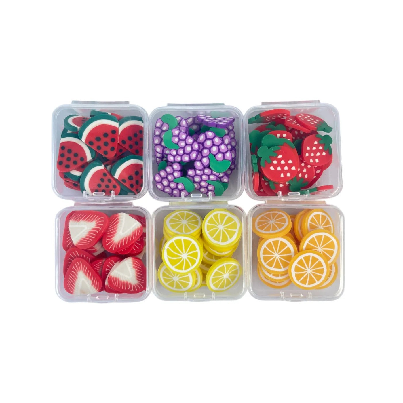 0516 Soft clay fruit slices about 2cm